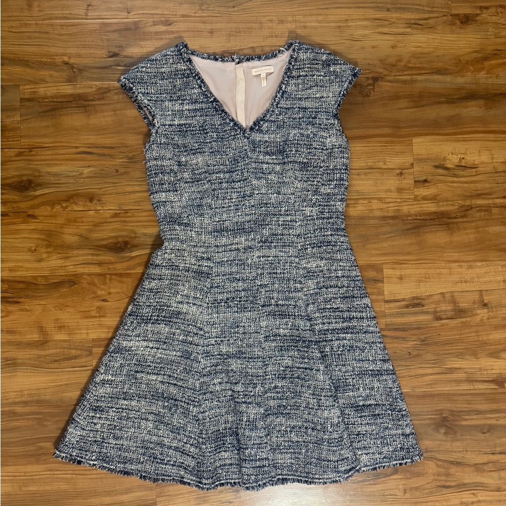 Rebecca Taylor Navy Tweed Dress